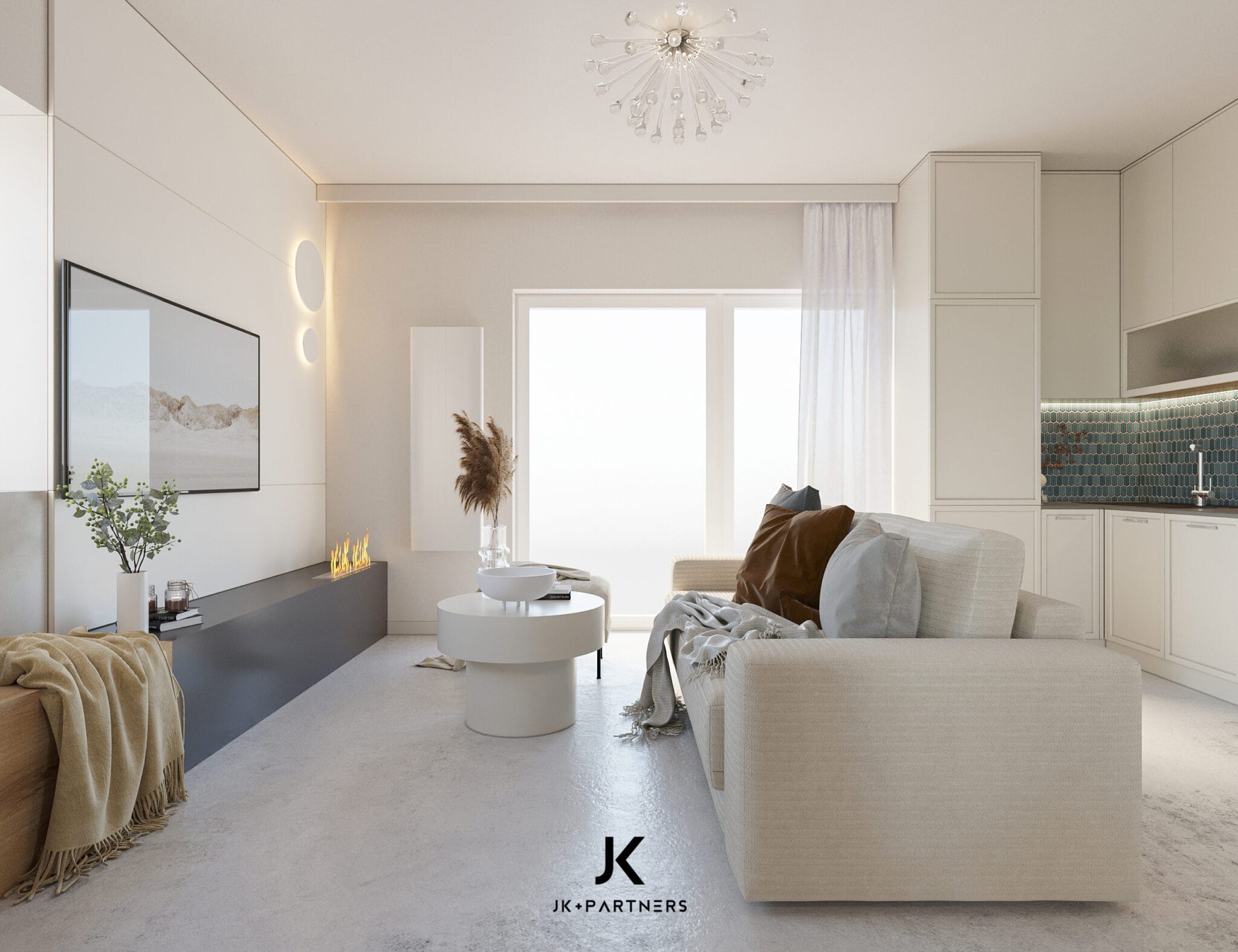 Mieszkanie 61 m² na warszawskiej Pradze — projekt wnętrza mieszkania Warszawa